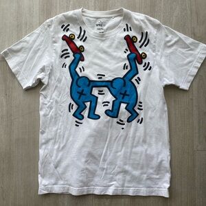 Uniqlo SPRZ NY Keith Haring Graphic T-Shirt White Men’s Medium Size Pop Art Tee